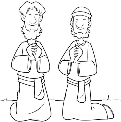 Paul And Silas In Prison Coloring Page Sketch Coloring Page
