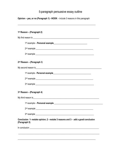 Introduction Paragraph Worksheets