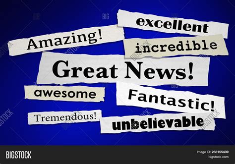 Great News Good Image And Photo Free Trial Bigstock