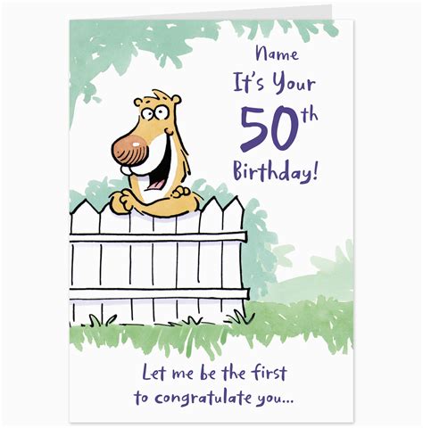 Funny 50th Birthday Card Sayings The Big 50 Birthday Quotes Quotesgram