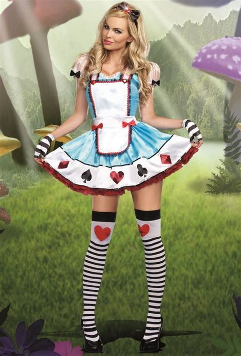 Costumes Ladies Miss Wonderland Costume Adults Alice Fairytale Fancy