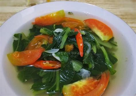 Resep menu diet sup sawi hijau tahu tanpa minyak. Resep Masakan Sayur Bening Sawi Hijau ~ Resep Manis Masakan Indonesia