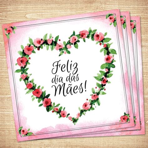 Cartão Digital Dia Das Mães Coração Elo7 Produtos Especiais