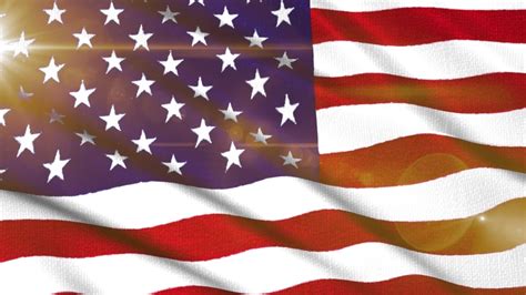 Usa America Flag Rough Fabric Stock Footage Video 100 Royalty Free