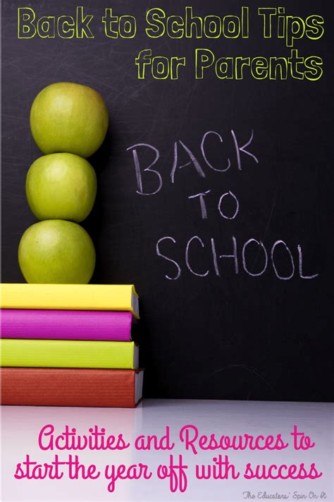 Back To School Resources For Parents The Educators Spin On It