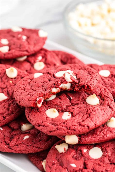 Red Velvet Cake Mix Cookies Easy 5 Ingredient Recipe