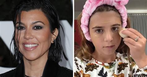 Kourtney Kardashian Slammed After Daughter Penelope 10 Films Makeup Routine Mirror Online