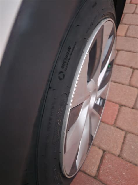 Rim sticks out from new Costco tire : r/TeslaModelY