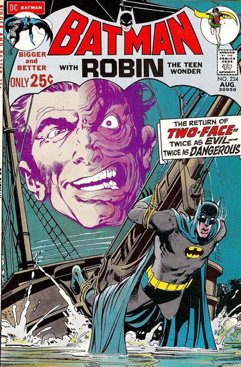 Batman 234 Two Face Batman Comic Books Batman Comic