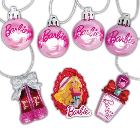 Barbie Multiple Colorsfinishes Ornament Set At