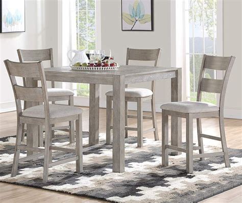 The type of cutlery set you select will help develop a mood for your own dining experience. Stratford Hayden Gray Counter-Height 5-Piece Dining Set ...