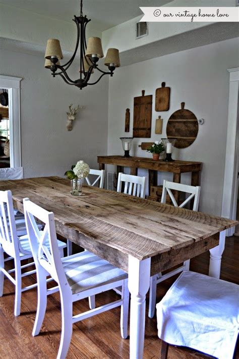 If you are renovating your kitchen, then one thing that you can't avoid is the kitchen table. Gorgeous farm table made from recycled barn wood | Vintage ...