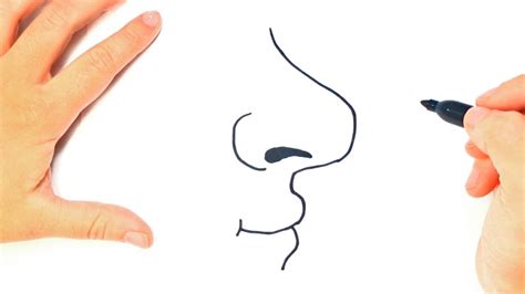 How To Draw A Nose Human Nose Easy Draw Tutorial Youtube