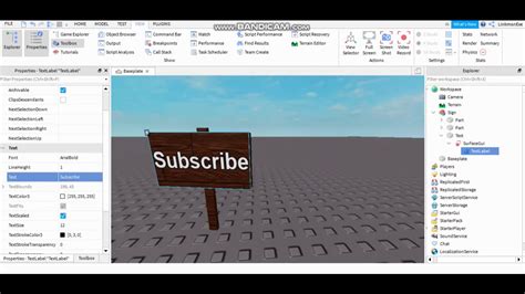 Roblox Studio How To Use A Sign Youtube