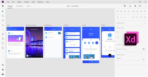 Adobe Xd App Ui Ux Design Social Network Ui