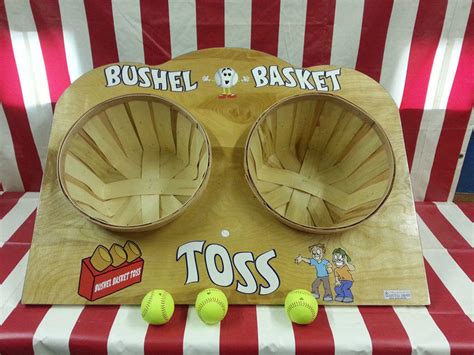 Bushel Basket Toss Carnival Game Bellas Bouncies Water Slide And