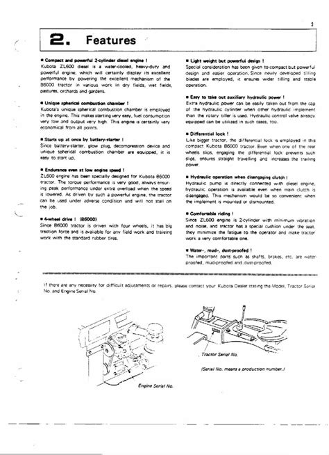 Kubota Tractor Model B6000 Workshop Service Repair Manual