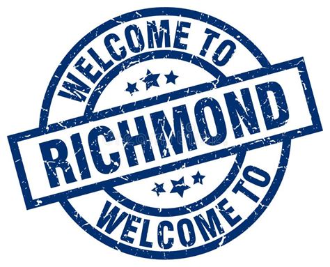 Welcome To Richmond Welcome To Richmond Isolated Sticker Stock Vector
