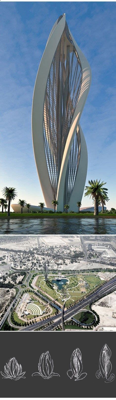 Blossoming Dubai Krunkatecture Futuristic Architecture Unique