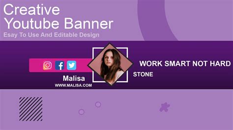 How To Create Creative Youtube Channel Art Youtube Banner In