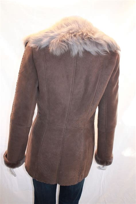 Ladies Shearling Sheepskin Coat With Toscana Collar Radford Leather