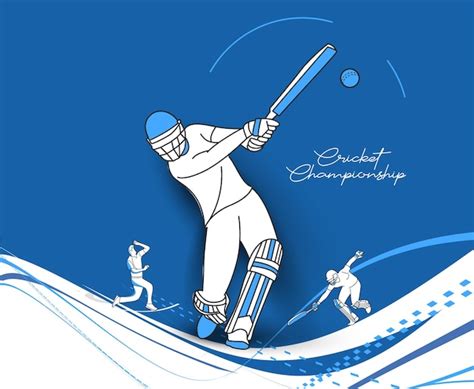 Premium Vector Abstract Cricket Championship Background Cricket