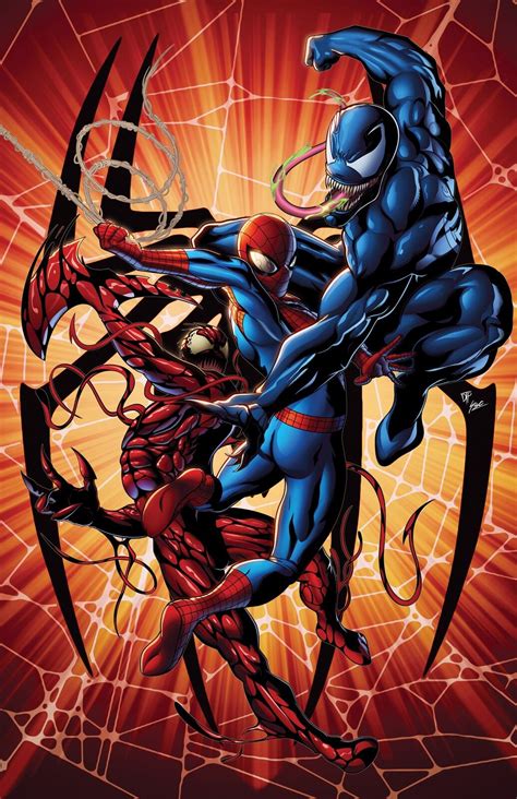 Spider Man Vs Venom And Carnage Marvel Comics Wallpaper Carnage