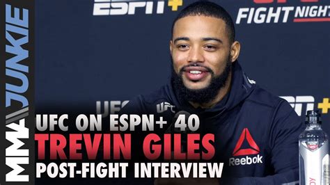 Trevin Giles After Win I Have The Best Jab In Ufc Ufc On Espn 40
