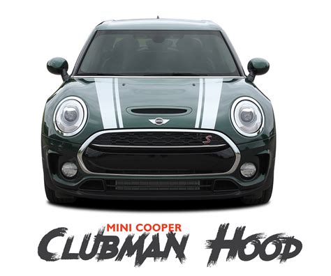 Mini Cooper Countryman Hood Split Hood Striping Vinyl Graphics Decals