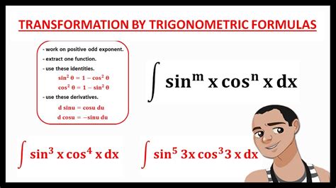 Transformation By Trigonometric Formulas Sine And Cosine Youtube