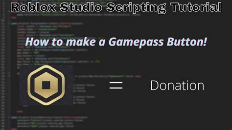 How To Make A Gamepass Button In Robloxroblox Studio Scripting