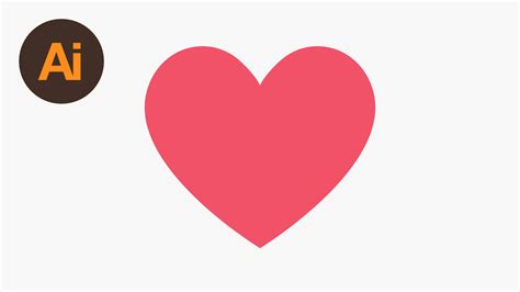 Drawing The Facebook Heart Emoji In Illustrator