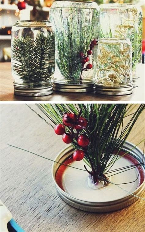 Our list of creative diy projects, storage ideas, party decorations and home decor, will inspire you to get the most out of your mason jars! christmas-mason-jar-planter-decor-ideas - HomeMydesign