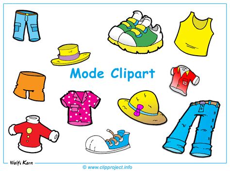 Kids Summer Clothes Clipart