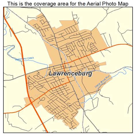 Aerial Photography Map Of Lawrenceburg Ky Kentucky