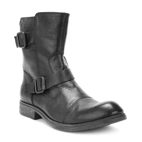 Kenneth Cole Reaction Work Week Double Buckle Boots In Black For Men Lyst