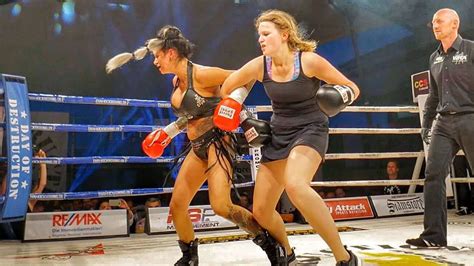Lingerie Boxing At Day Of Destruction Lia Joyce Vs Carolin Ott Youtube