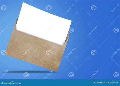 Opening Business Envelope Stock Photo Image Of Postcard 91165734