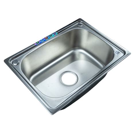 Ezens Stainless Kitchen Sink Single Bowl Home Style Depot