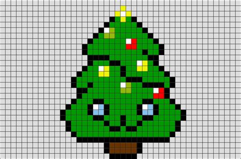 Cute Christmas Tree Pixel Art Basteln Pixel Art Tannenbaum