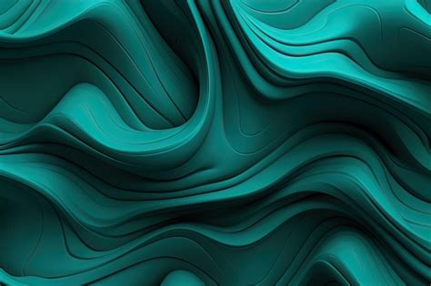 Premium Ai Image Teal 3d Backdrop With Seamless Loops Organic
