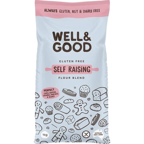 Well Good Gluten Free Self Raising Flour Blend 1kg Woolworths