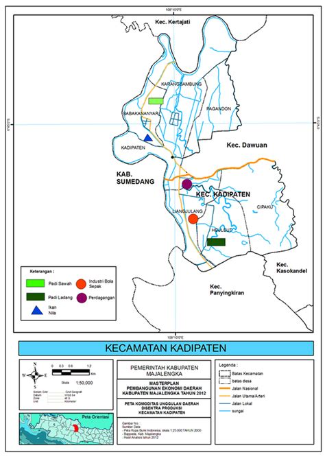 Adapun wilayah kecamatan dan kelurahan/desa yang terdapat didalamnya adalah sebagai berikut: Peta Kecamatan Pangenan Kaupaten Cirebon : Peta Geografis ...