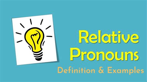 Relative Pronoun Relative Pronoun Definition And Examples Relative