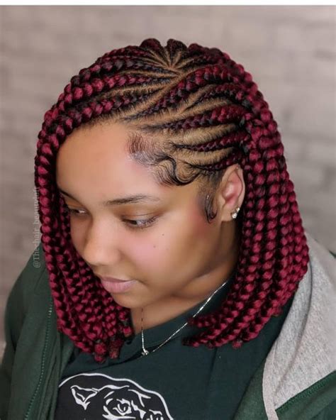 Ghana braids are an african style of protective crownrow braids that go straight back. 16 Best Short Box Braids You Have to See for 2020 | Bob ...