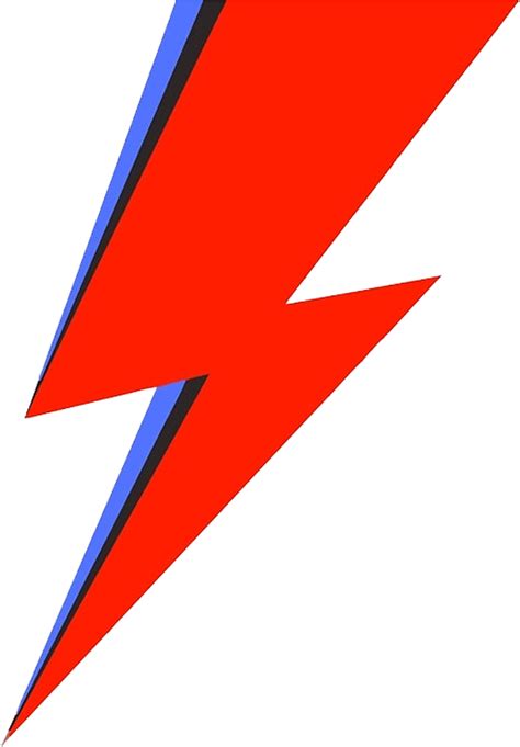 David Bowie Lightning Bolt Lightning Bolt Logo Red Lightning Pottery