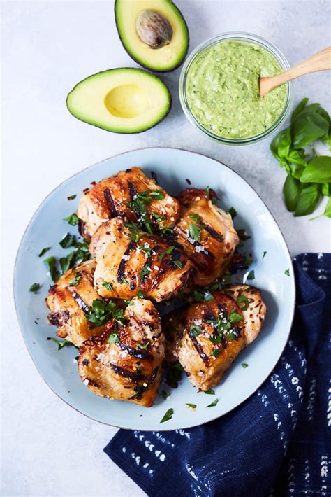 Rub evenly into the chicken breasts. Grilled Marinated Chicken Thighs with California Avocado ...