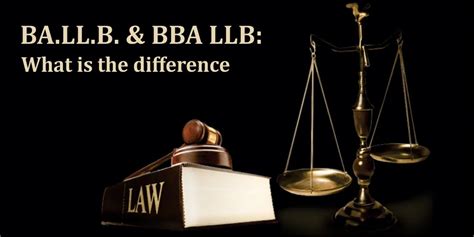 Ba Llb And Bba Llb What Is The Difference