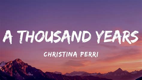 Christina Perri A Thousand Years Lyrics Chords Chordify