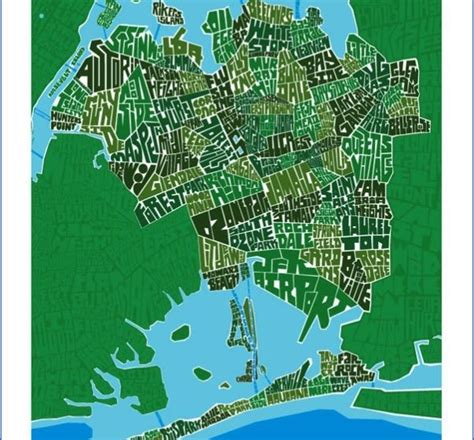 Queens New York Map Neighborhood Map Travel Holiday Vacations